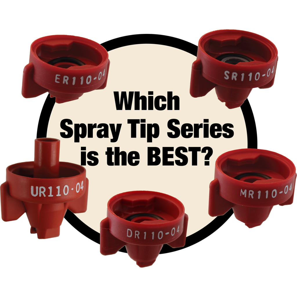 Since each application is different, it is best to find the spray tip that suits your speed, coverage and drift control requirements, instead of picking a tip based on the series alone. Tip Wizard is the recommended tool to make picking spray tips easy.