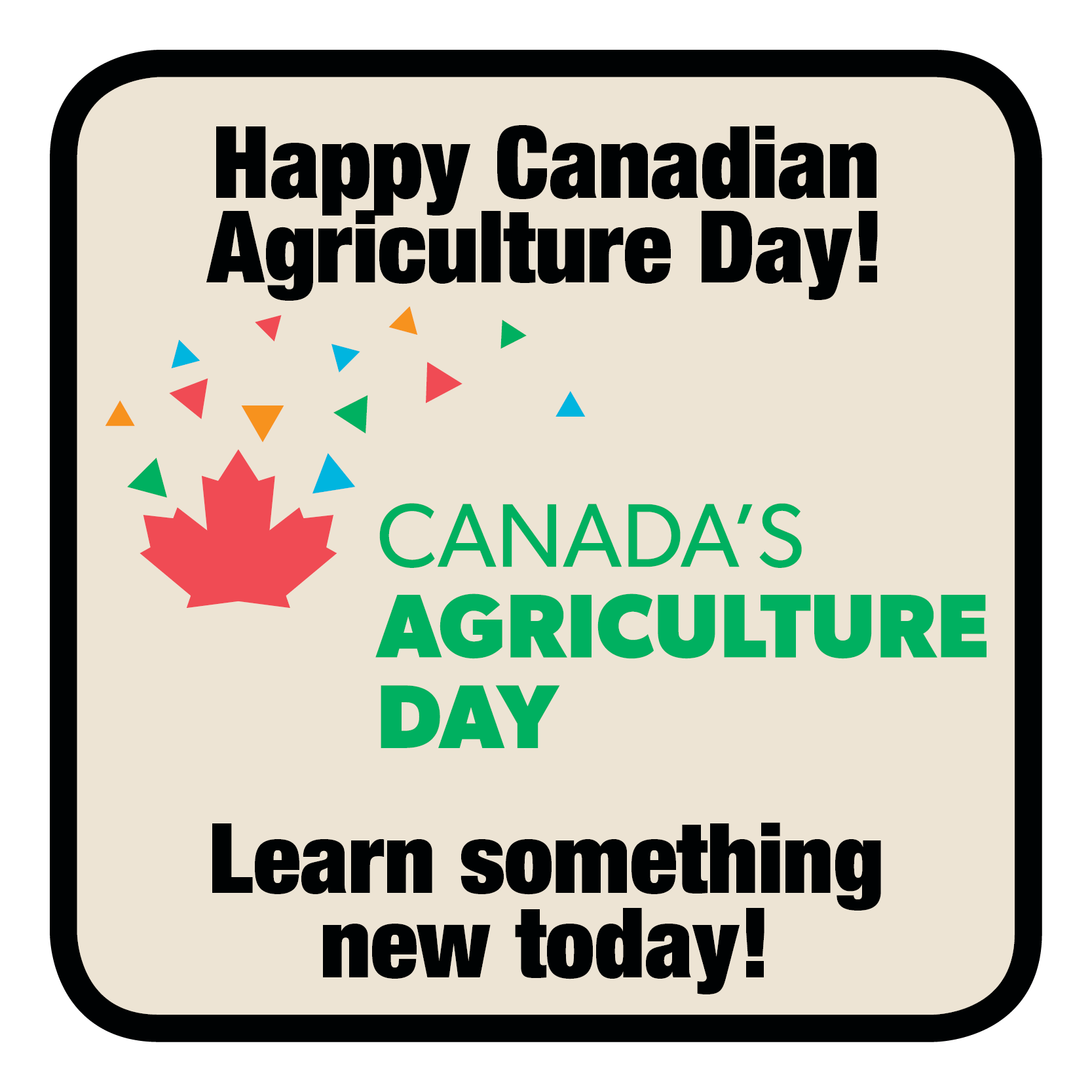 Happy Canadian Agriculture Day! Wilger