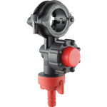 COMBO-JET® Single Nozzle body with high pressure check valve and red hose barb cap (#40510-P15)