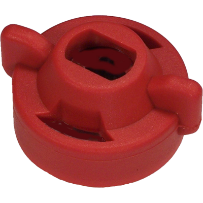 A universal slot cap for flanged spray tips. Uses the radialock outlet on a COMBO-JET® nozzle body.