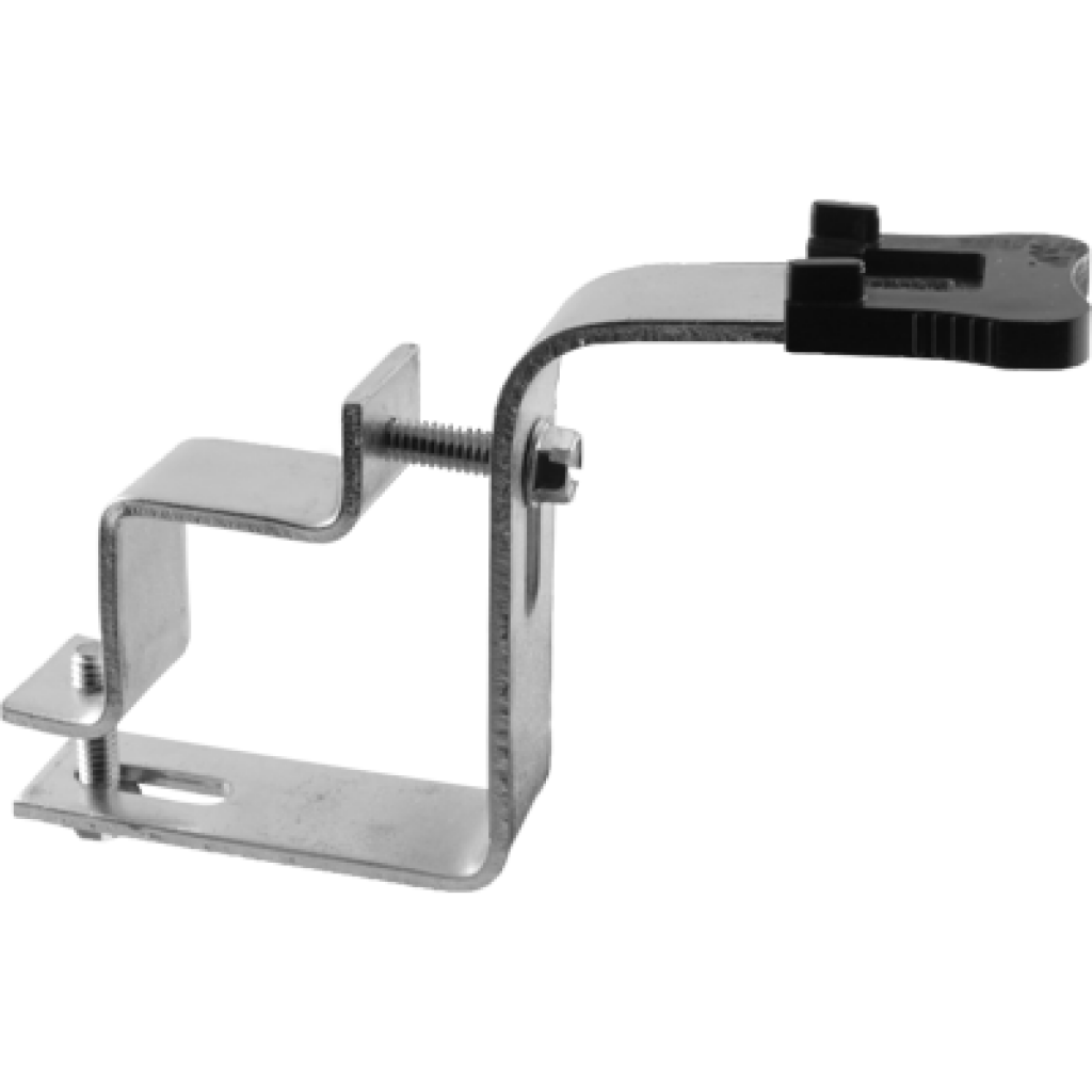 A hi-reach nozzle body clamp for Wilger square mount nozzle bodies.