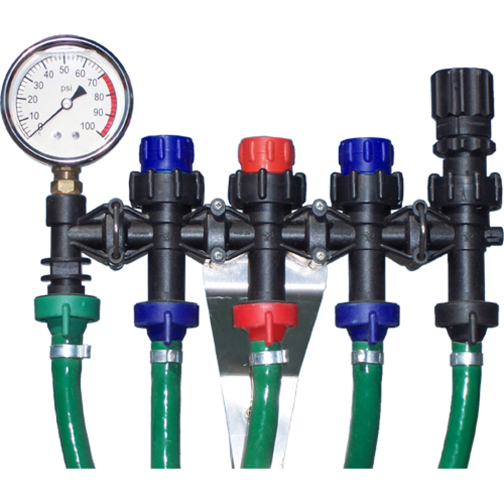 Example Sprayer Manifold with COMBO-RATE® components