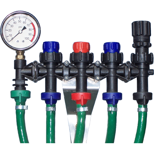 Example Sprayer Manifold with COMBO-RATE® components