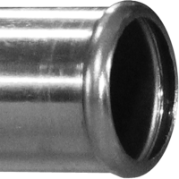 1" Stainless Steel Tubing with a 1.315" outside diameter, which is the same as 1" schedule 40 pipe