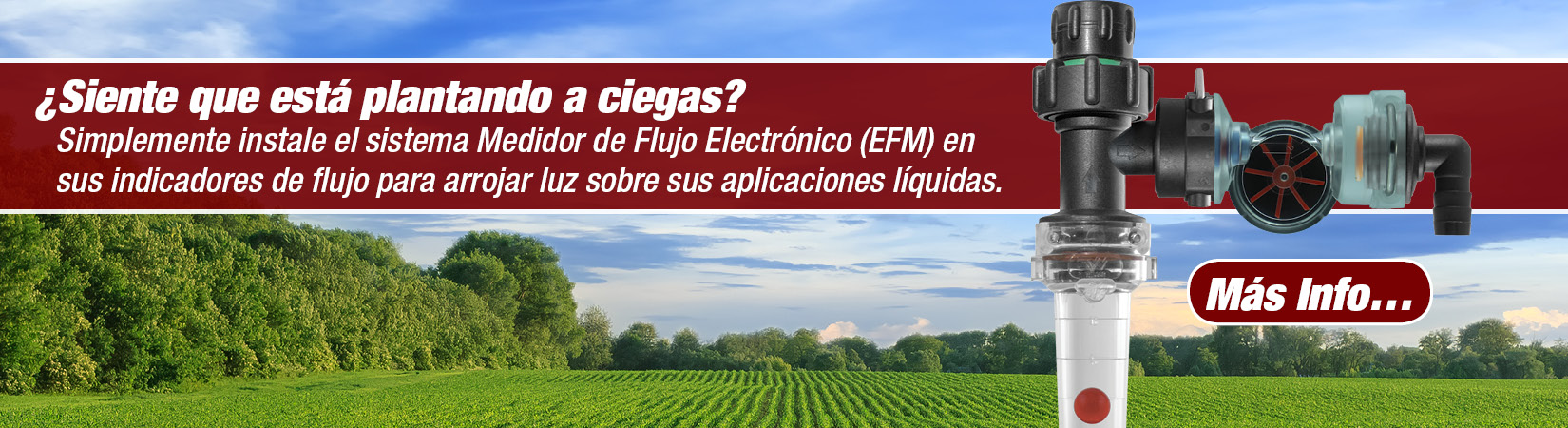 Planting without any feedback can be frustrating, confusing and very time consuming. Using the electronic flowmeters (EFM) can shed a great deal of light into monitoring tough products that are prone to blocking runs, dark liquids like humic acid, copper blends, Paralign, or while applying liquid fertilizer while planting in the dark.