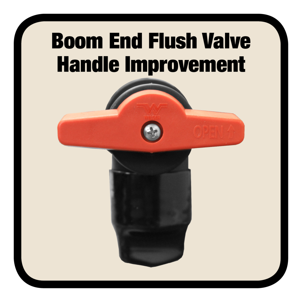Improved Boom End Flush Valve Handle