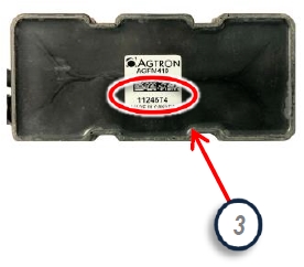 ECU serial number on back of ECU casing