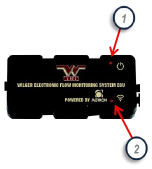 Wilger Flow Monitoring System Electronic Control Unit (ECU) used to generate WIFI signal and distribute sensor information to a tablet.