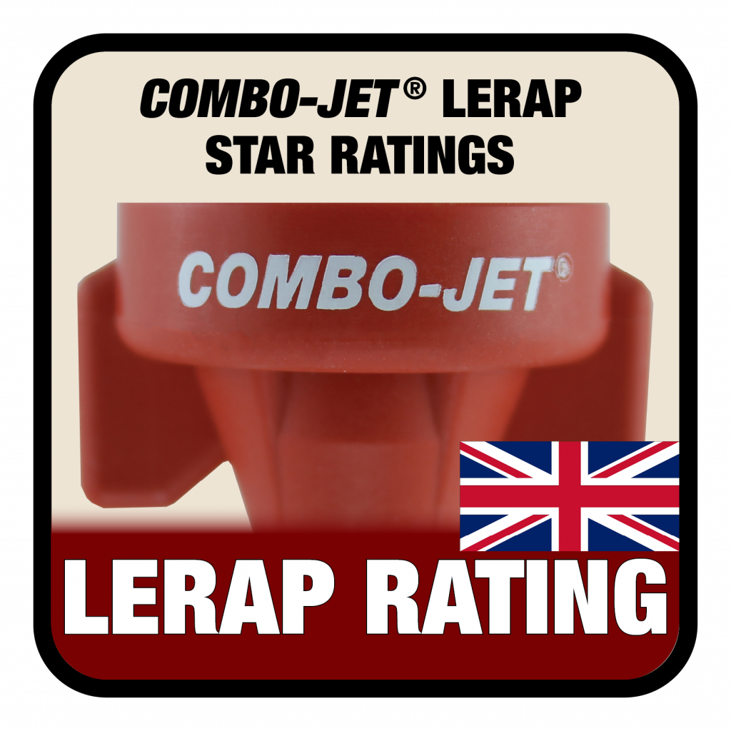 Combo-Jet nozzles hold LERAP star ratings for nozzles tested for relative drift reduction