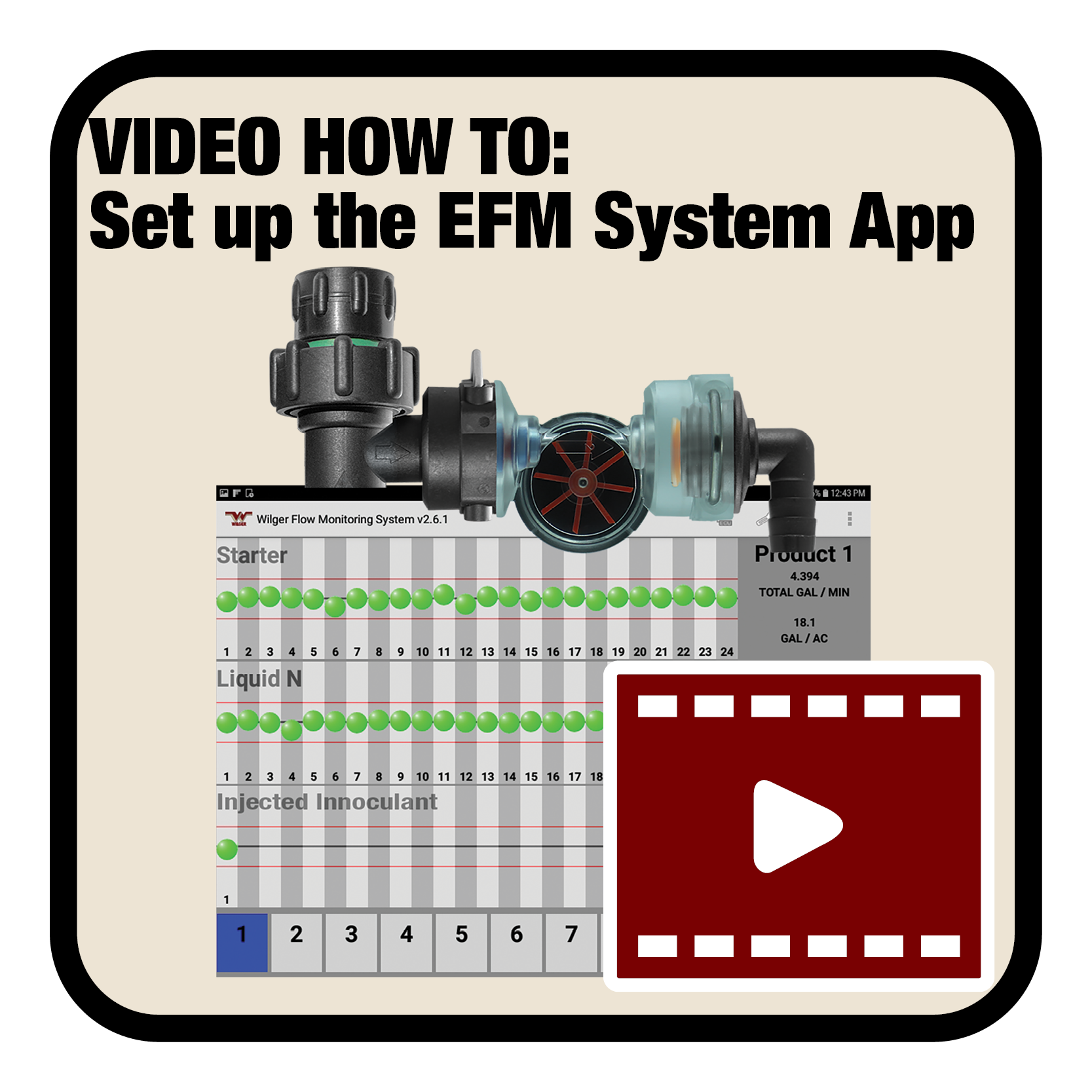 VIDEO EFM System App Setup Wilger