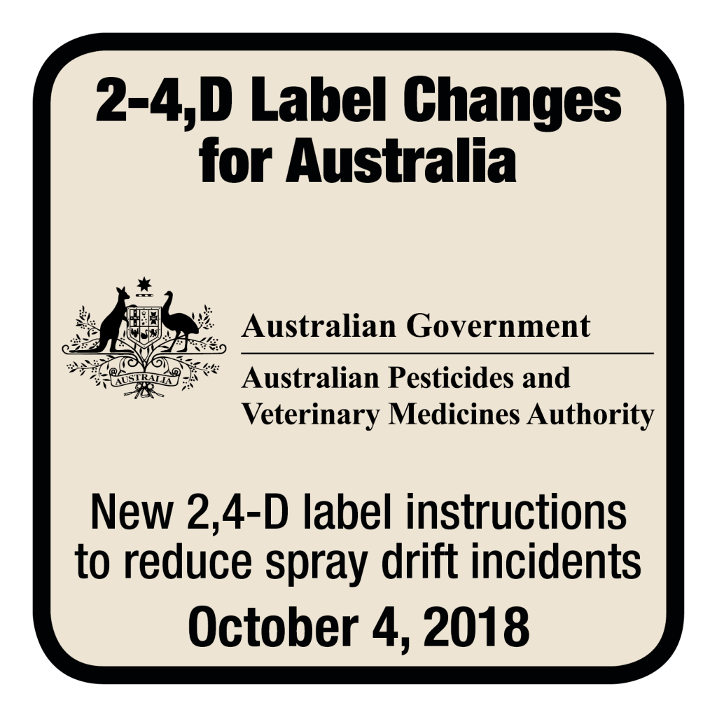 APVMA Label Changes for 2-4,D