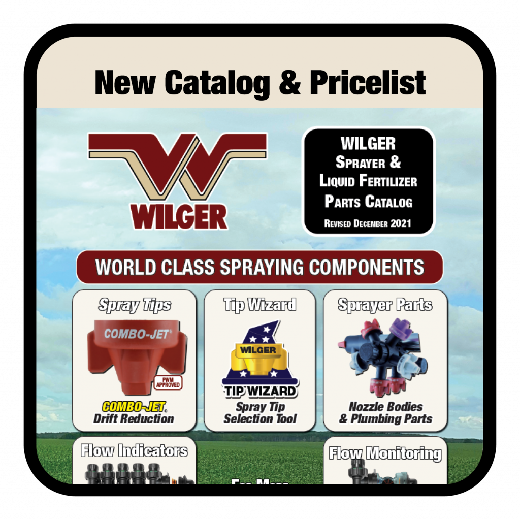 New full Wilger Catalog is now available.